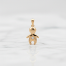 Pingente Menina Banhado a Ouro 18K