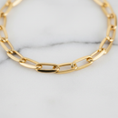 Colar Elo Português Banhado a Ouro 18K