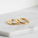 Brinco Argola Lisa Banhado a Ouro 18K