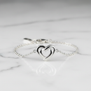 Pulseira Coração Prata 925